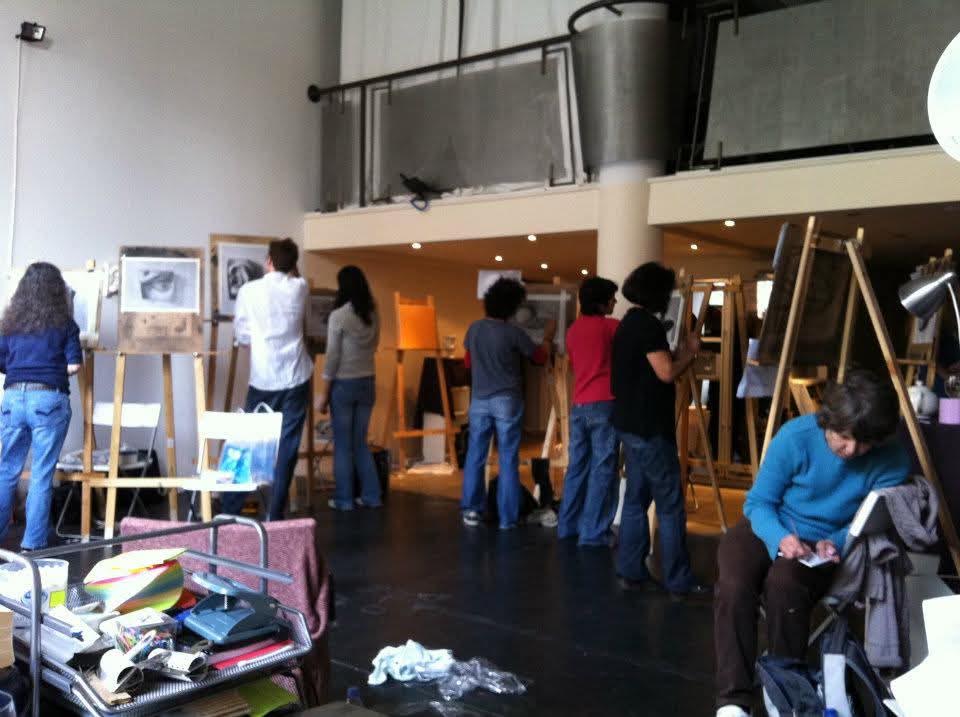 Work from Cristian's studio, teaching and colour practice