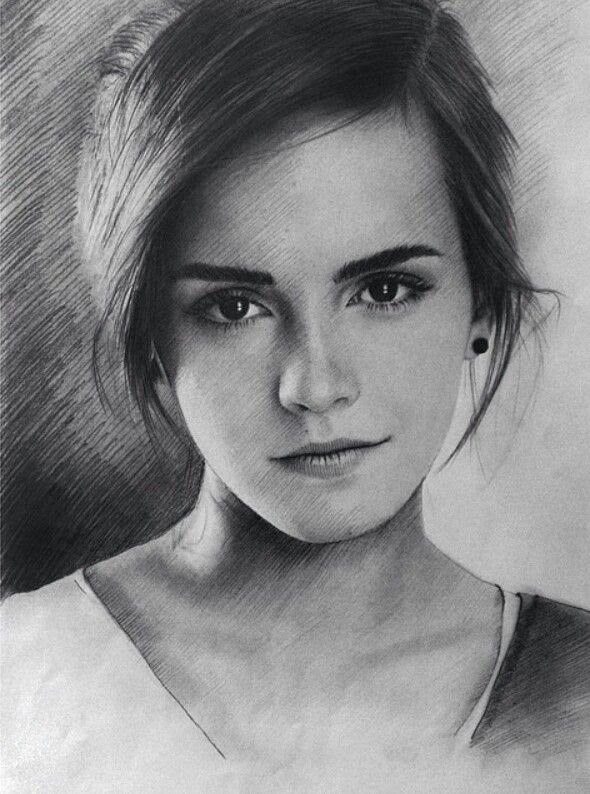 Hand-drawn graphite portrait of a widely recognised film actress